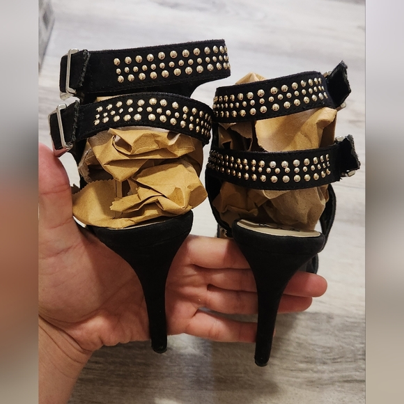 Studded black 5 inch heels - Picture 4 of 4